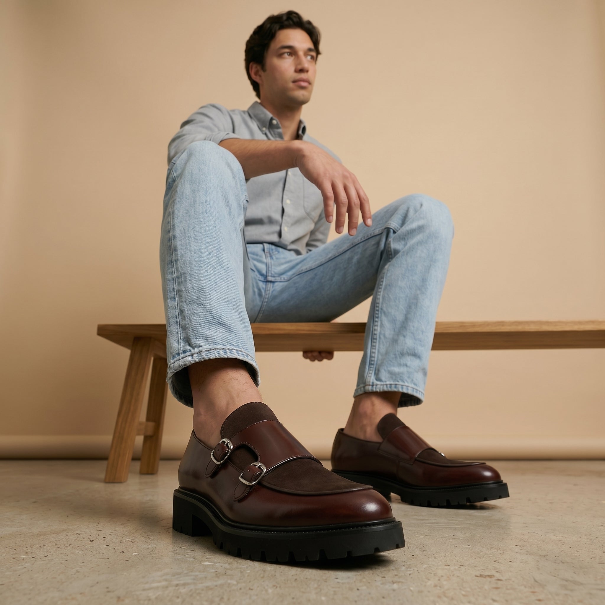 Men's Stylish Double Monk Strap Shoes | Classic