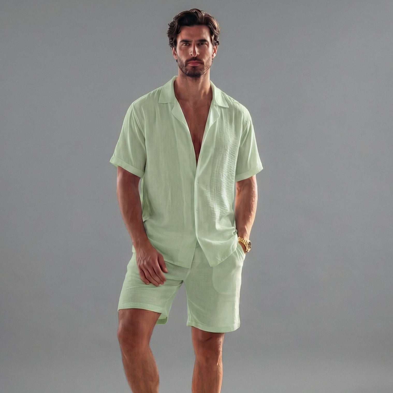 Men’s Casual Short Sleeve Summer Set | Stylish and Comfortable