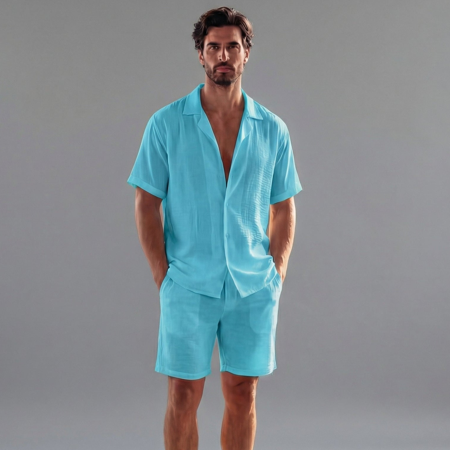 Men’s Casual Short Sleeve Summer Set | Stylish and Comfortable