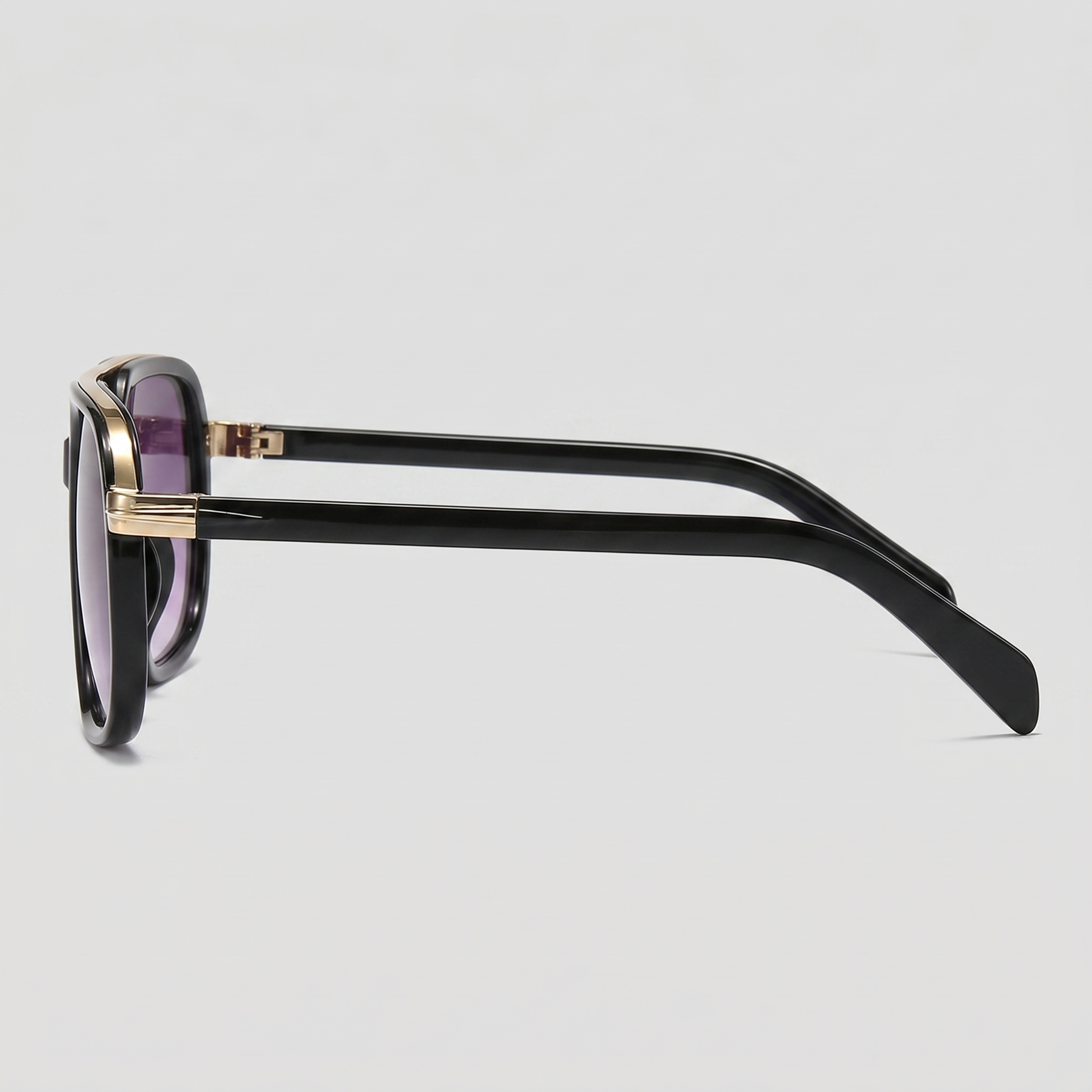 Men’s Stylish Square Double-Bridge Sunglasses | Trendy