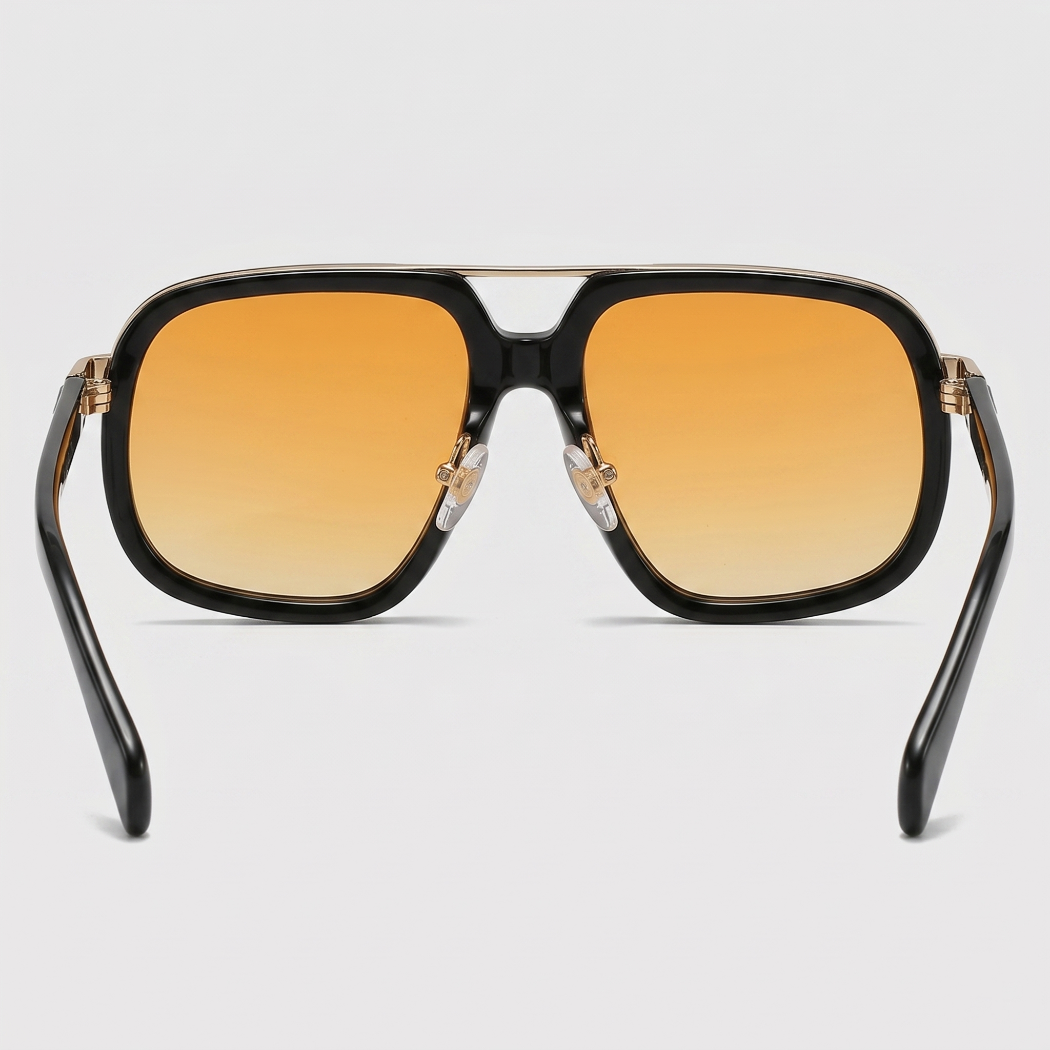 Men’s Stylish Square Double-Bridge Sunglasses | Trendy