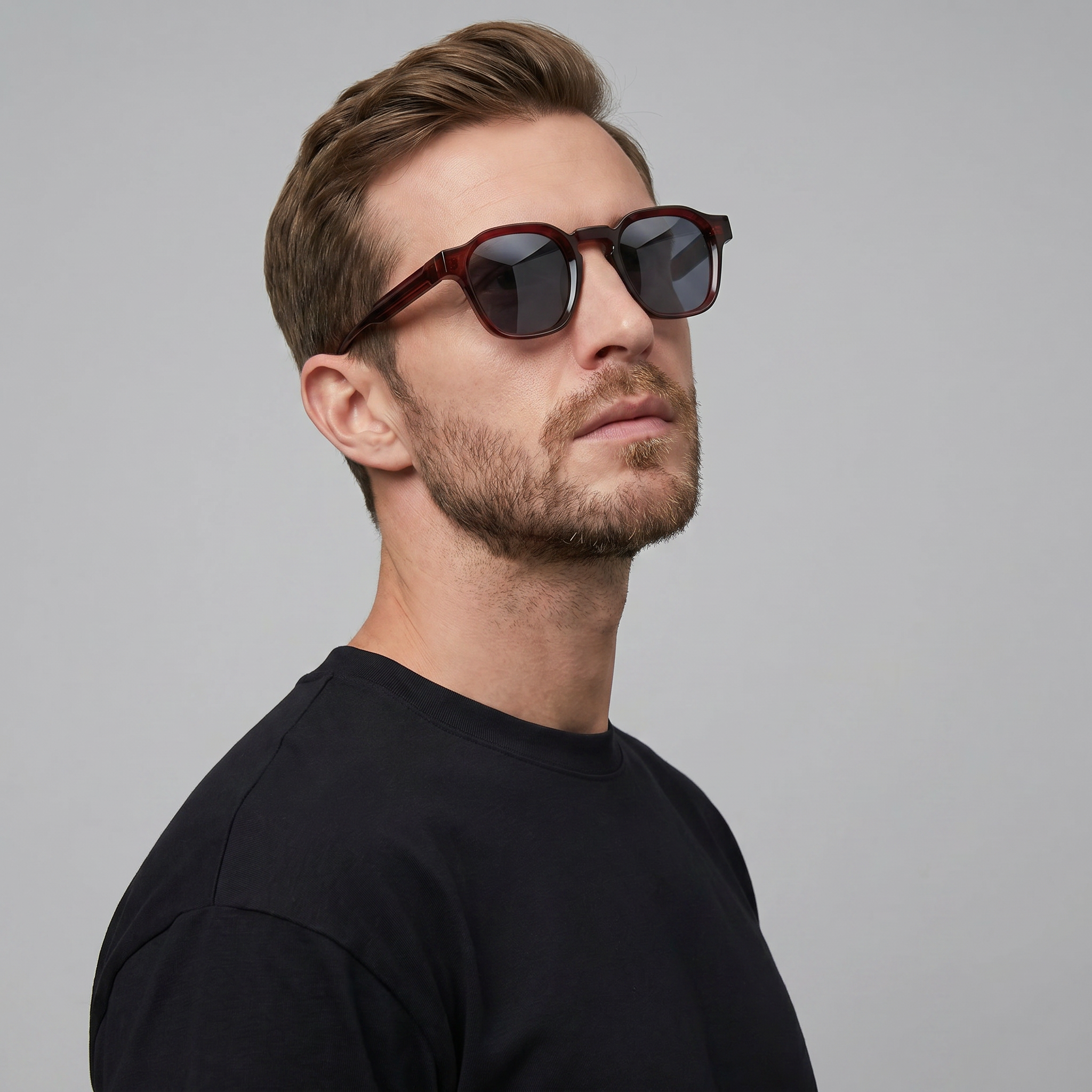 Men’s Retro Square Sunglasses | Dark Lenses