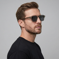 Men’s Retro Square Sunglasses | Dark Lenses