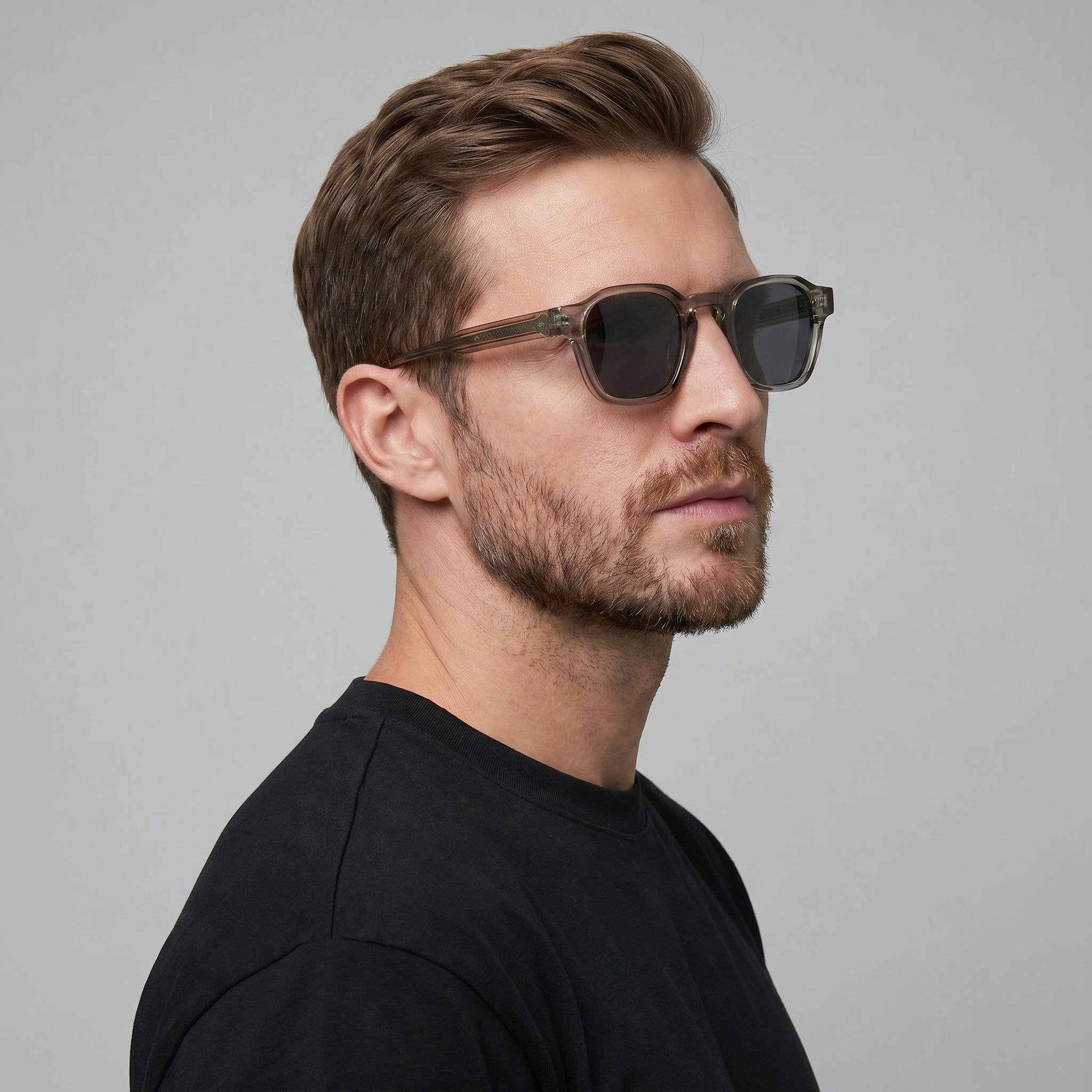 Men’s Retro Square Sunglasses | Dark Lenses