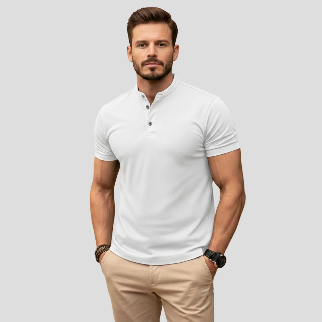 Men's Classic Henley Polo