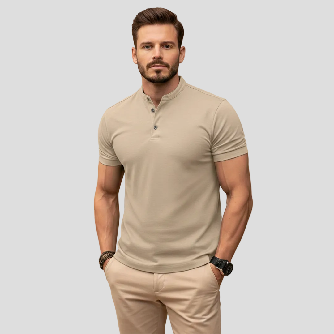 Men's Classic Henley Polo