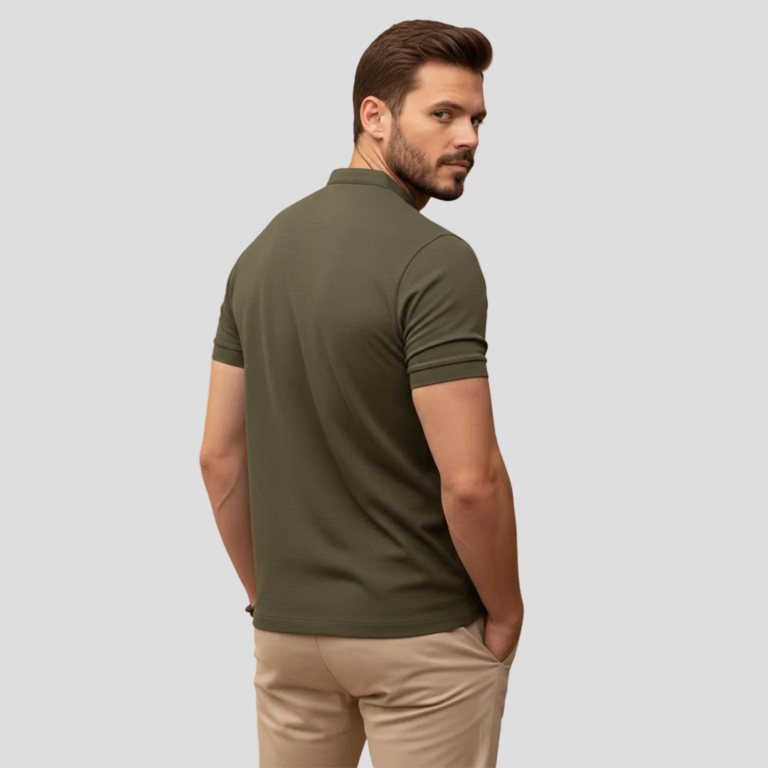 Men's Classic Henley Polo