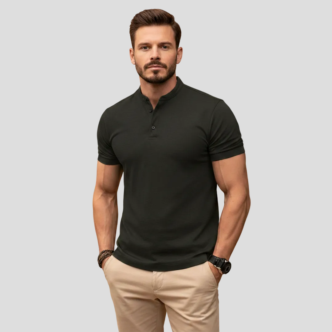 Men's Classic Henley Polo