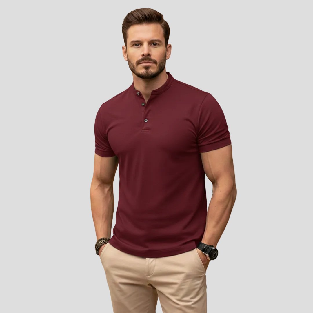 Men's Classic Henley Polo