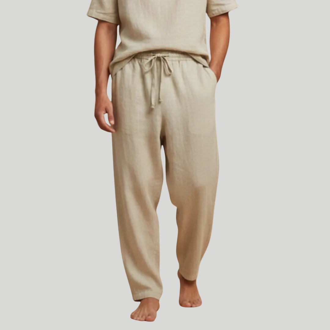 Men's Relaxed Linen Trousers