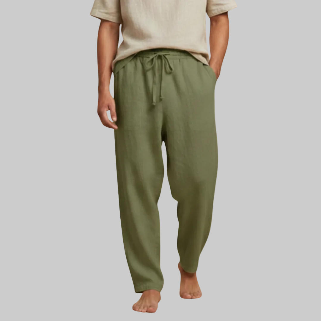 Men's Relaxed Linen Trousers