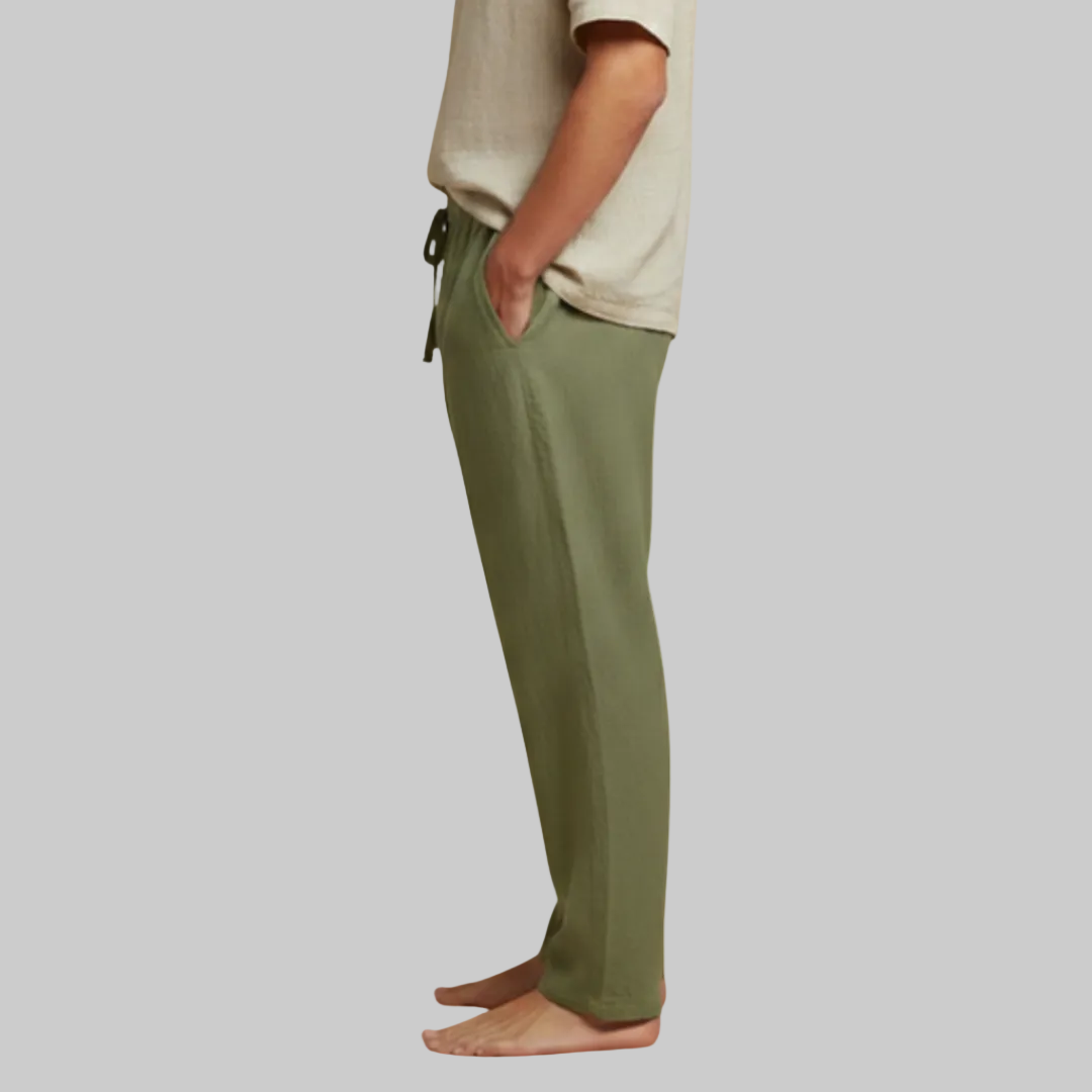 Men's Relaxed Linen Trousers