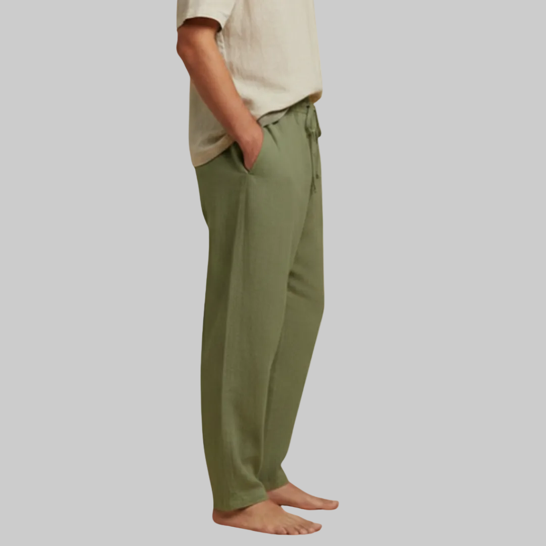 Men's Relaxed Linen Trousers