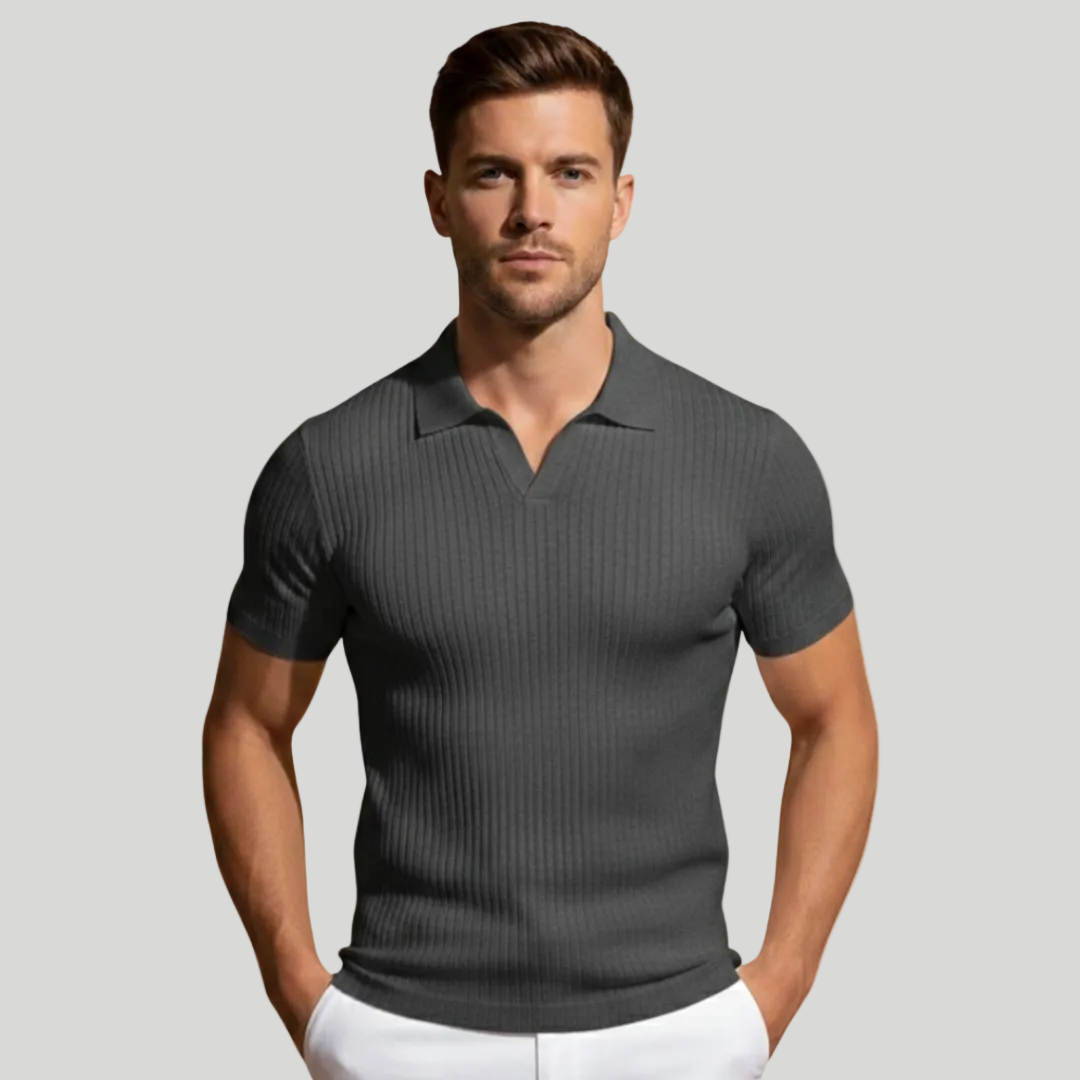 Men's Stylish V-Neck Polo