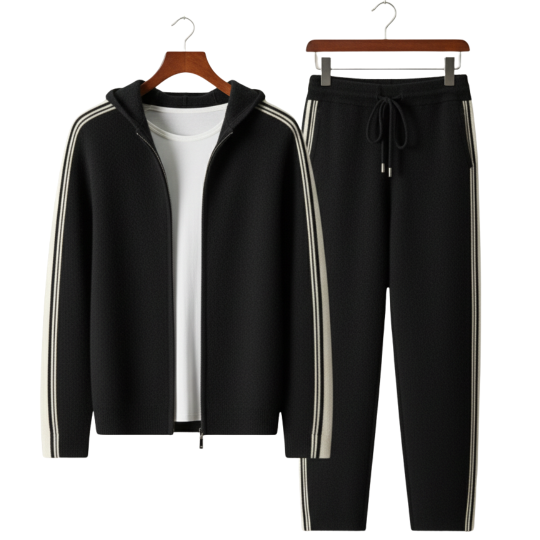 Men's Casual Tracksuit Relaxed Fit Long Sleeve Zip-Up Sporty Everyday