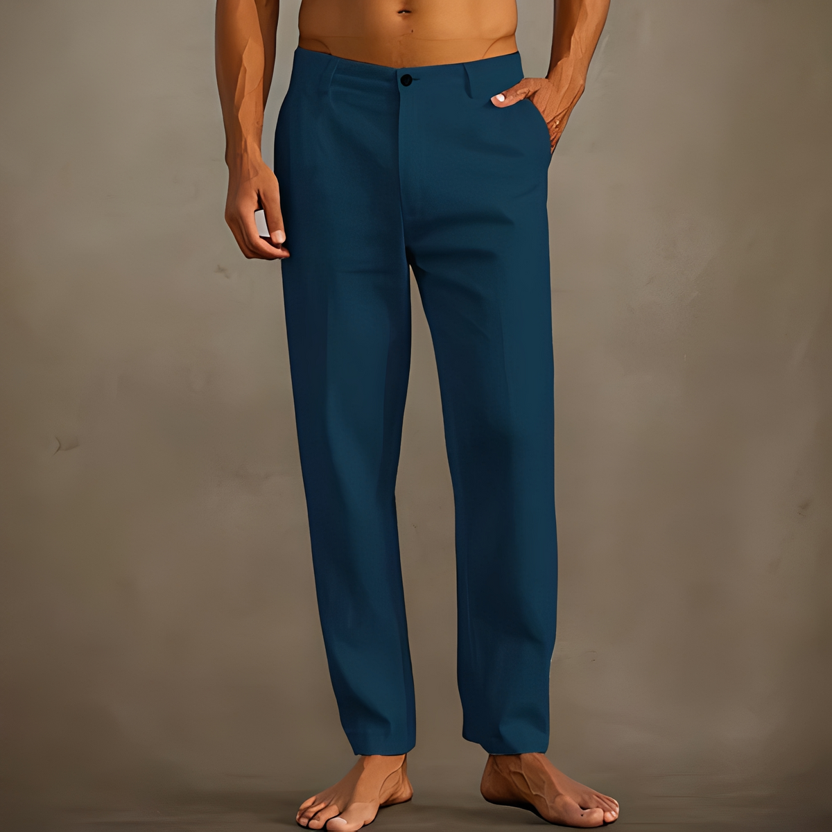 Men's Casual Summer Trousers Relaxed Fit Everyday Wear