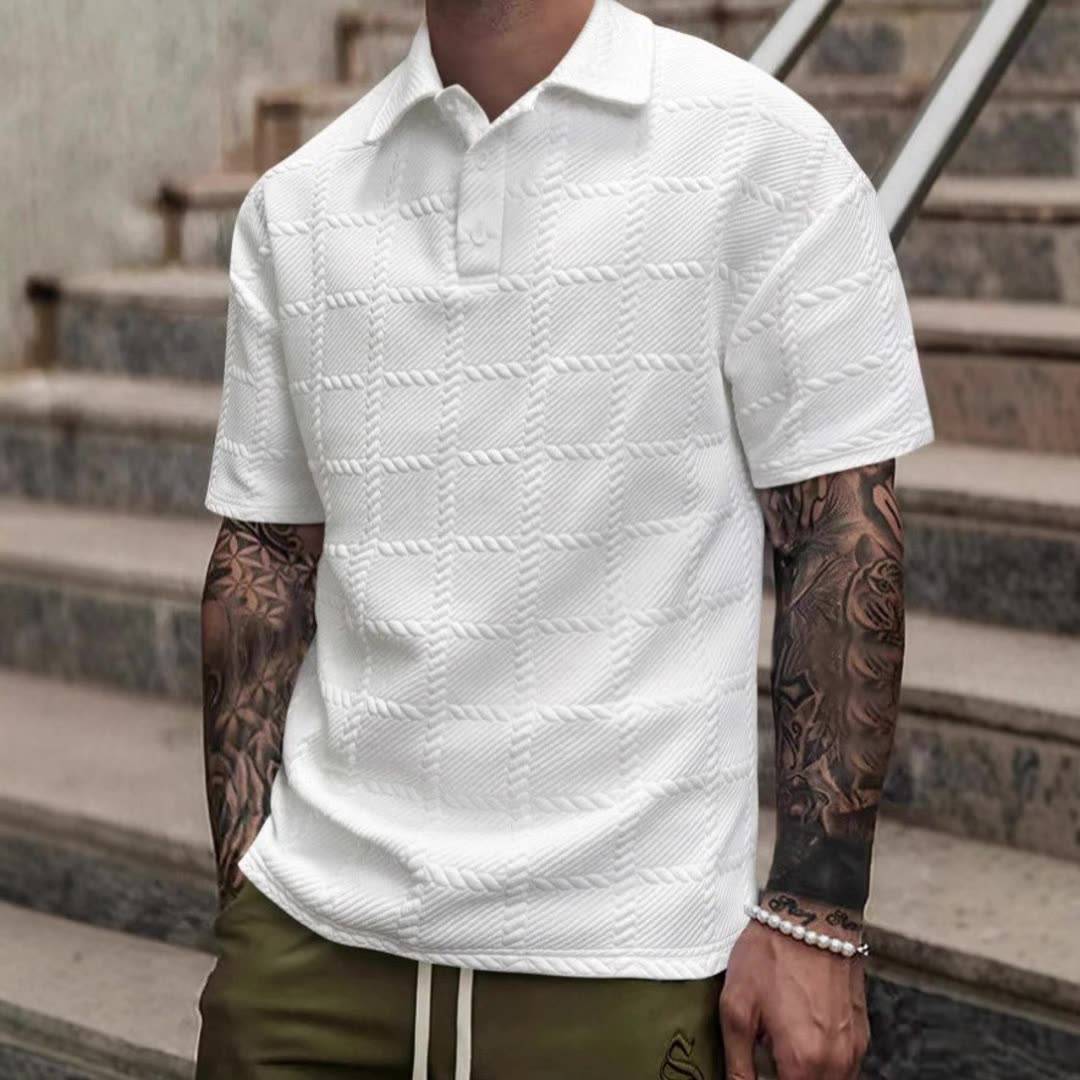 Men’s Tailored Fit Polo Shirt | Short Sleeve Open Collar