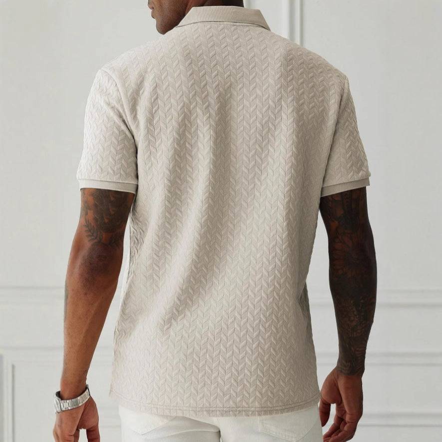 Men’s Tailored Fit Polo Shirt | Short Sleeve Open Collar