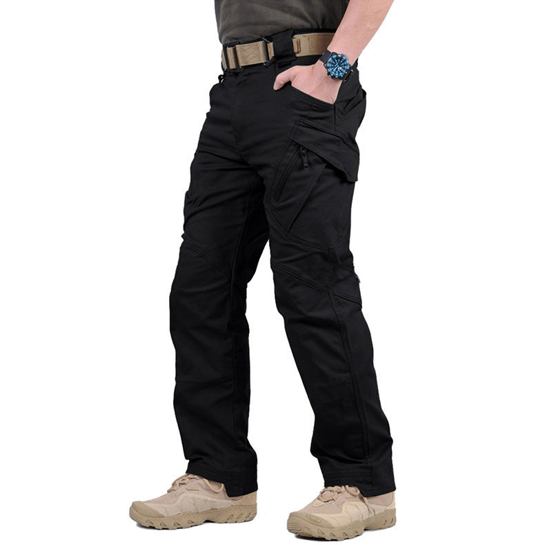Men's Cargo Trousers Relaxed Fit Utility Pockets Versatile Everyday Wear