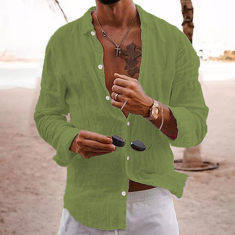 Men's Casual Open Collar Shirt Relaxed Fit Short Sleeve Everyday Wear