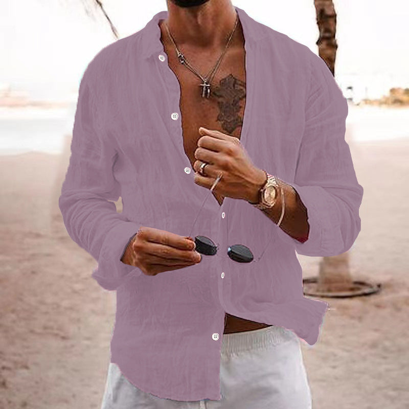 Men's Casual Open Collar Shirt Relaxed Fit Short Sleeve Everyday Wear