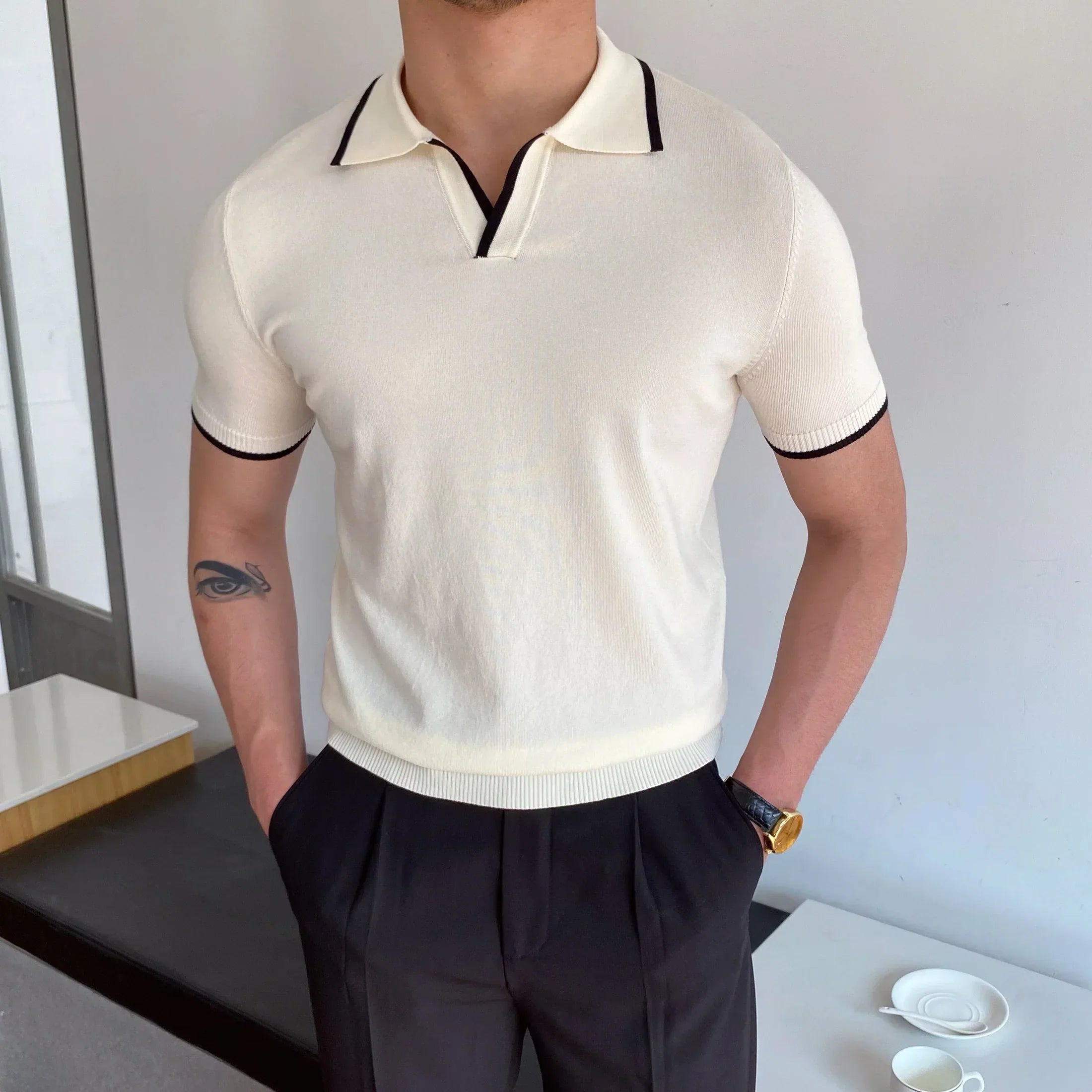 Men’s Classic Harbor Knit Polo | Stylish Casual Top