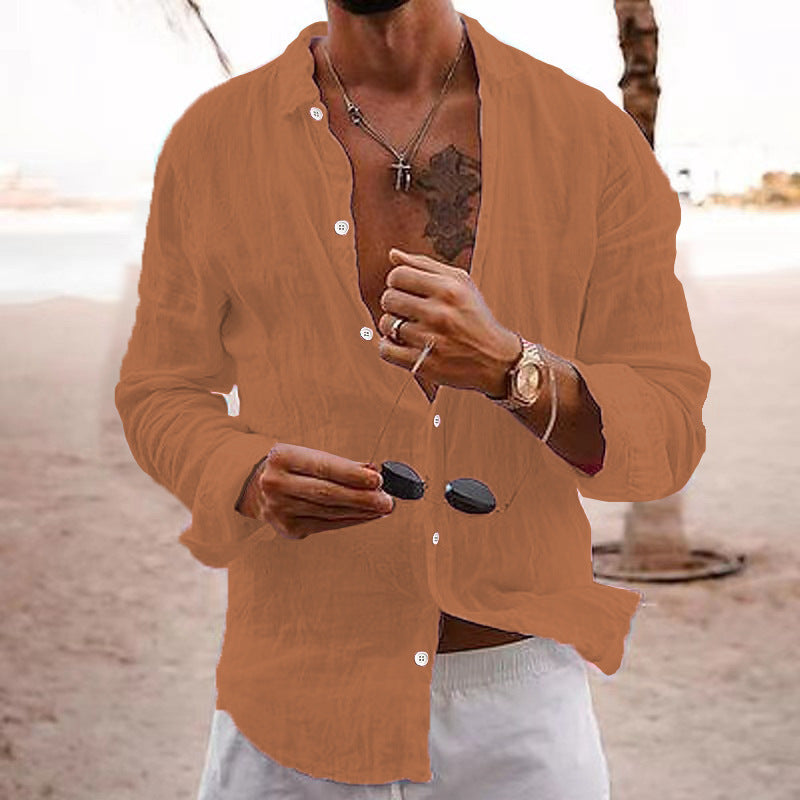Men's Casual Open Collar Shirt Relaxed Fit Short Sleeve Everyday Wear