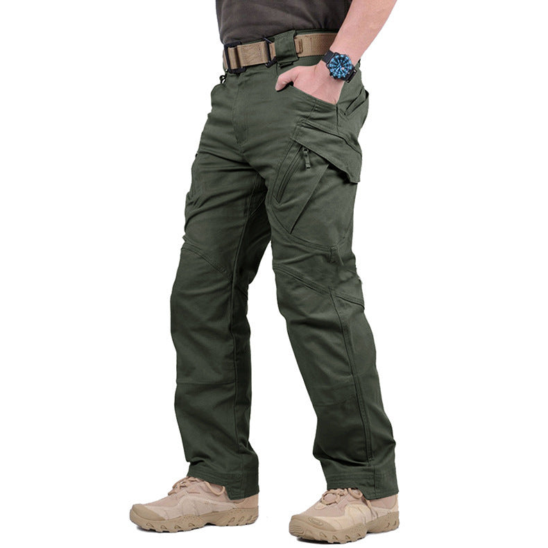 Men's Cargo Trousers Relaxed Fit Utility Pockets Versatile Everyday Wear