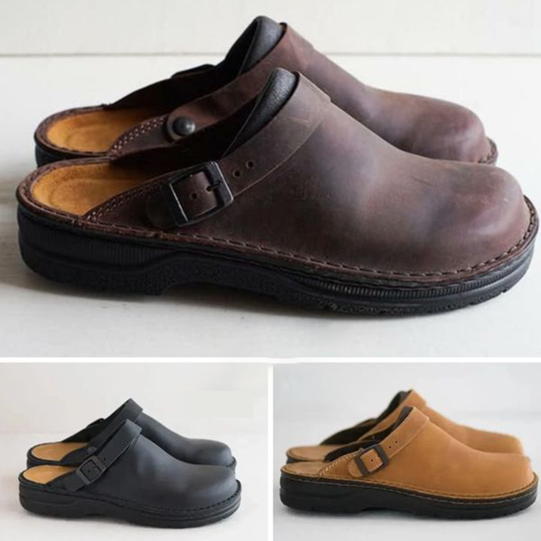 Men's Classic Leather Clogs | Casual