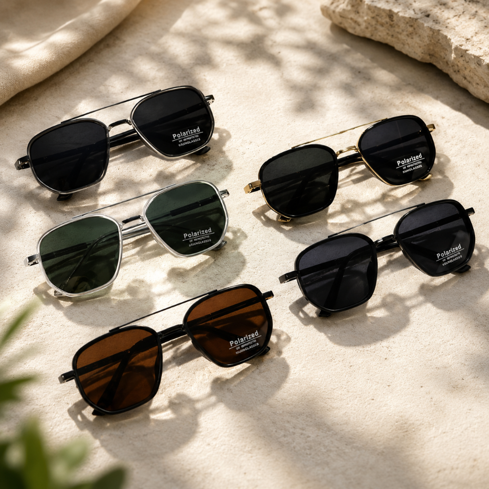 Men's Retro Square Sunglasses | UV Protection