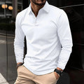 Men's Polo Shirt Long-Sleeve Classic Collar Relaxed Fit Casual Smart-Casual Everyday Golf Sport Versatile Ludlow