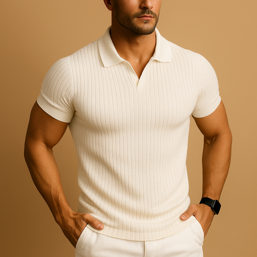 Men's Polo Shirt Slim Fit Modern Short-Sleeve Collared Casual Smart-Casual Everyday Golf Sport Regular Cornell