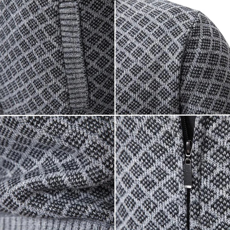 Men's Classic Hybrid Cardigan Long Sleeve Open Front Versatile Layering