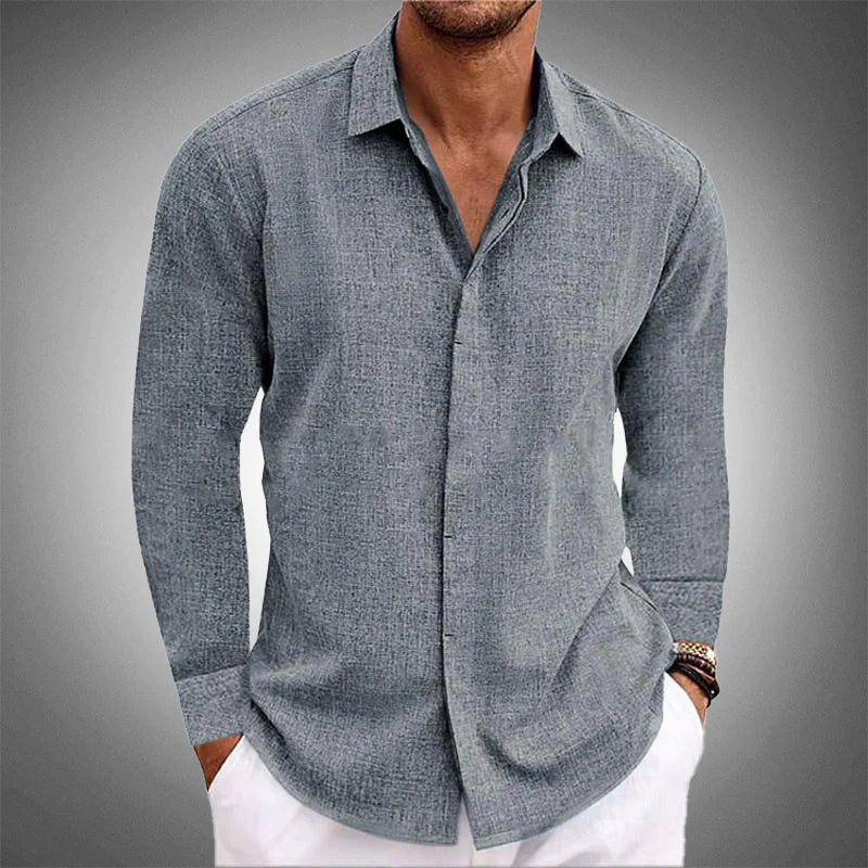 Men's Linnen Shirt Long Sleeve