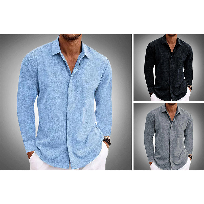 Men's Linnen Shirt Long Sleeve