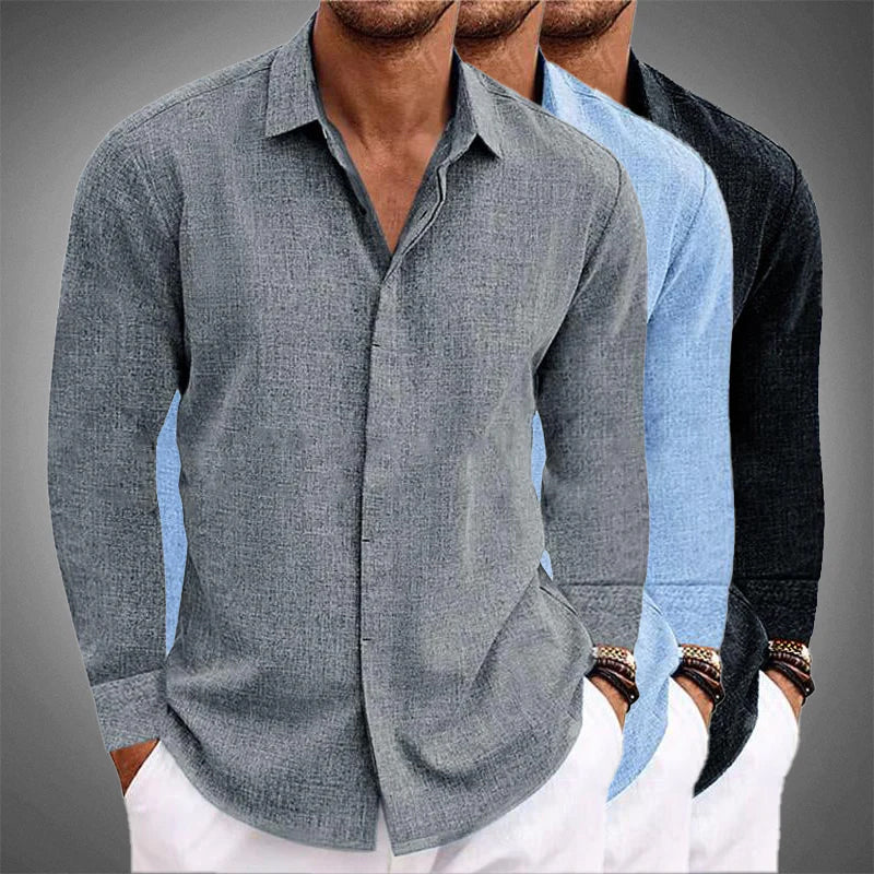 Men's Linnen Shirt Long Sleeve