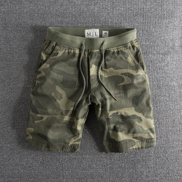 Men's Camouflage Shorts Drawstring Waist