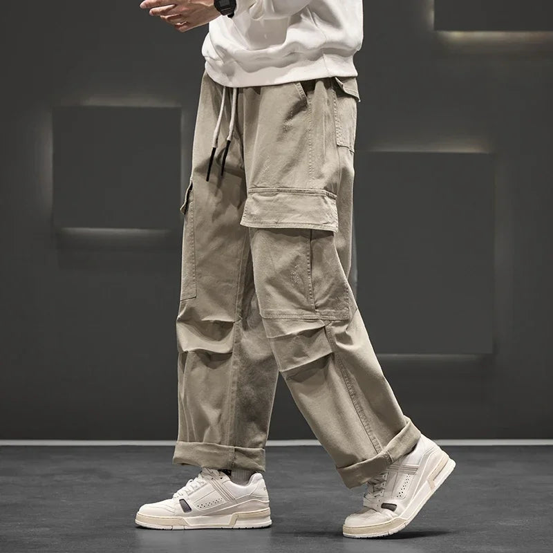 Men’s Casual Relaxed Fitted Cargo Trousers
