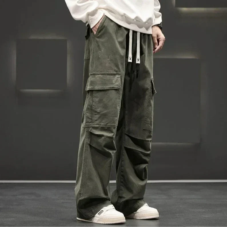 Men’s Casual Relaxed Fitted Cargo Trousers