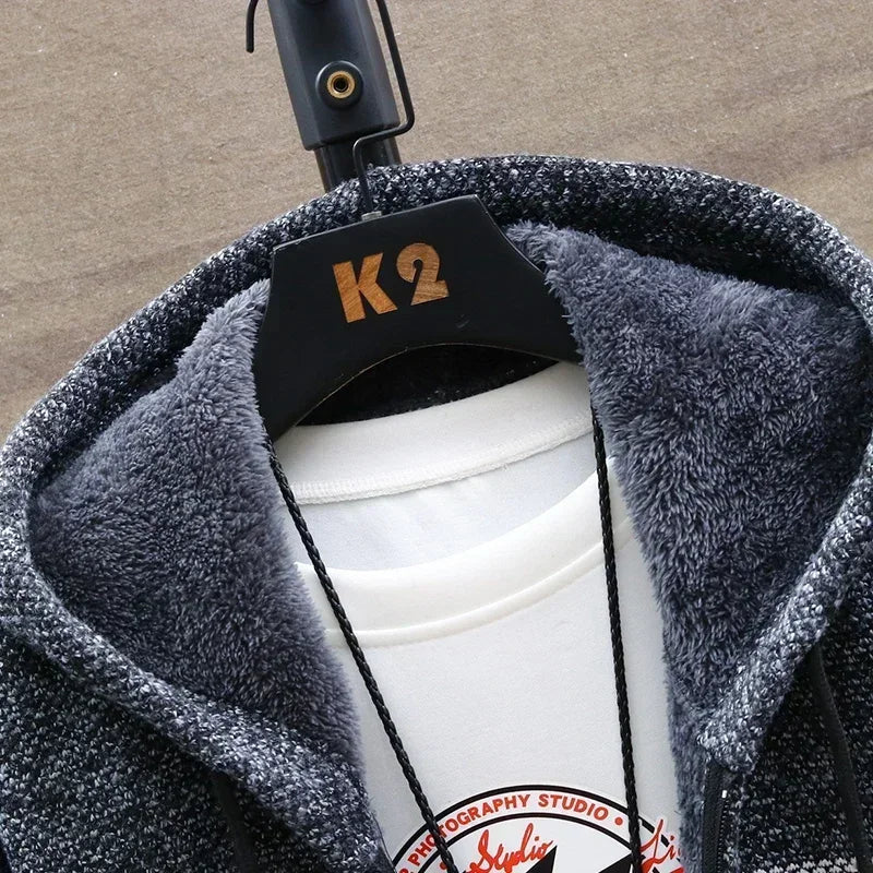Men's Stylish Hooded Sweatshirt Zip-Up Casual Relaxed Fit Everyday Wear