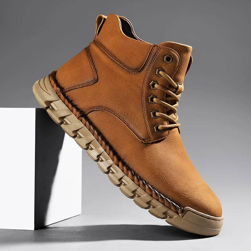 Men's Casual Performance Boots Lace-Up Stylish Versatile Everyday Wear