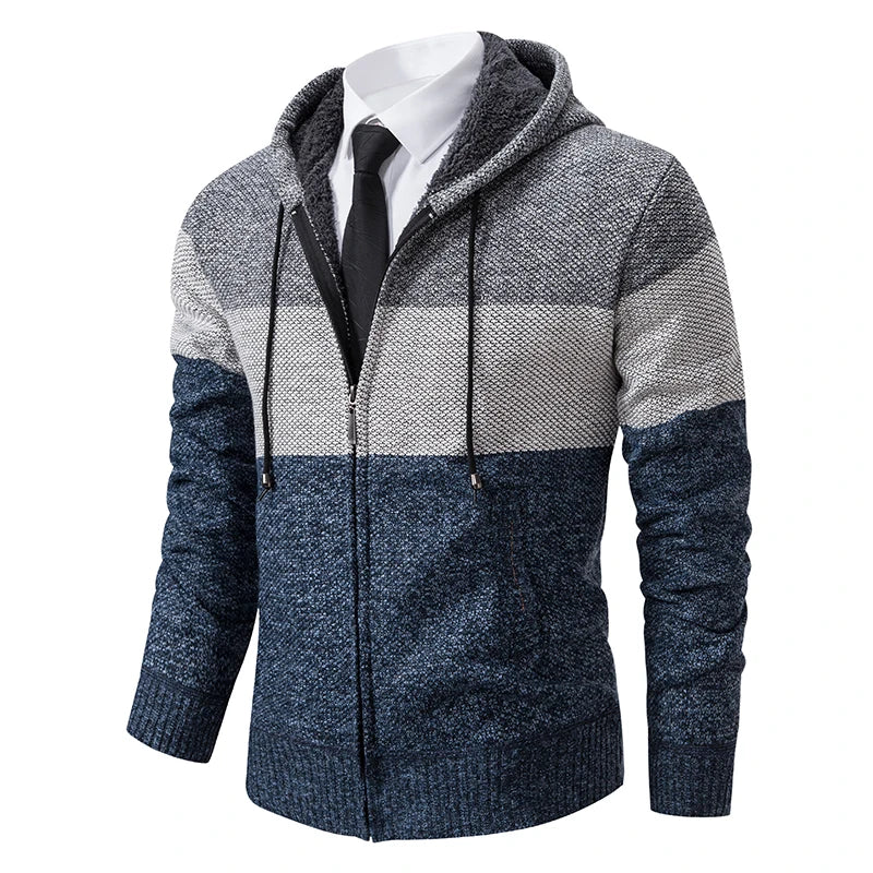 Men's Stylish Hooded Sweatshirt Zip-Up Casual Relaxed Fit Everyday Wear