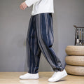 Men's Cropped Striped Trousers