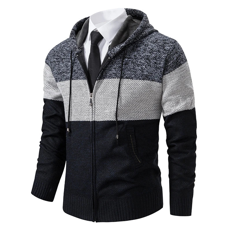 Men's Stylish Hooded Sweatshirt Zip-Up Casual Relaxed Fit Everyday Wear