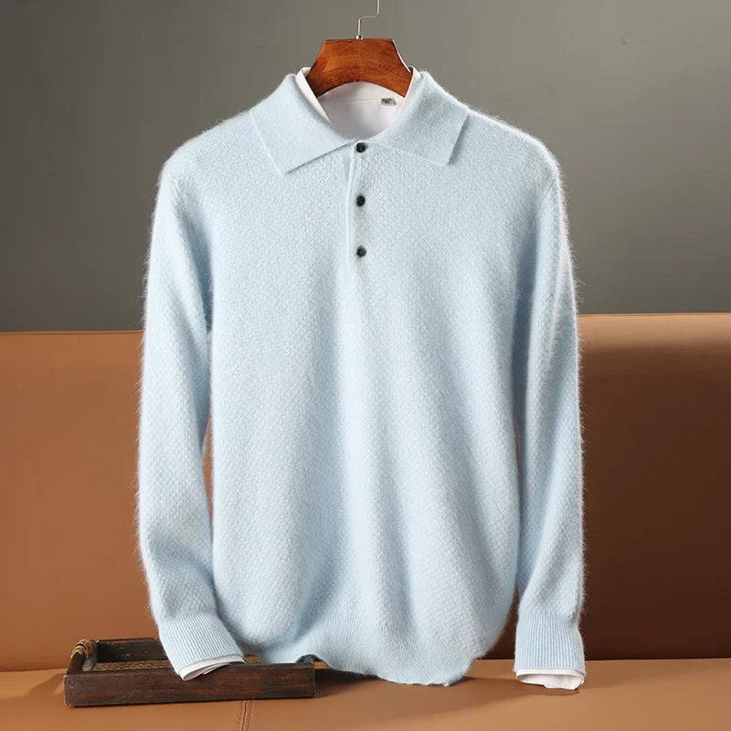 Men's Classic Cashmere Sweater Crew Neck Long Sleeve Timeless Everyday Wear