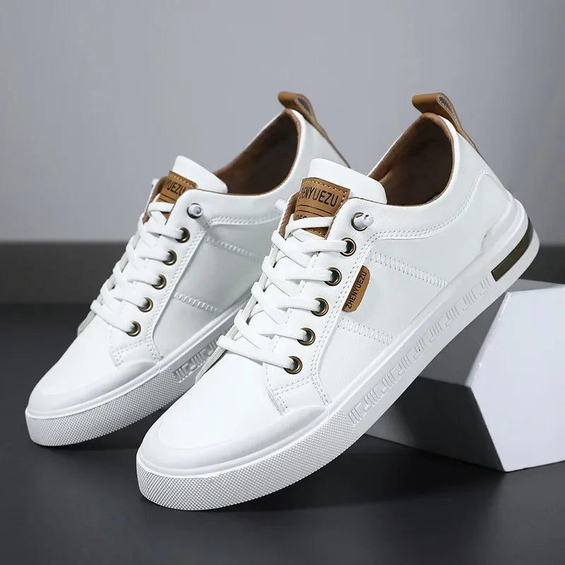 Men's Two-Tone Sneakers Low-Top Lace-Up Trainers Casual Everyday Walking Comfort Streetwear Versatile Ronin