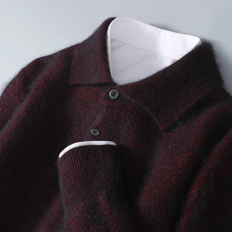 Men's Classic Cashmere Sweater Crew Neck Long Sleeve Timeless Everyday Wear