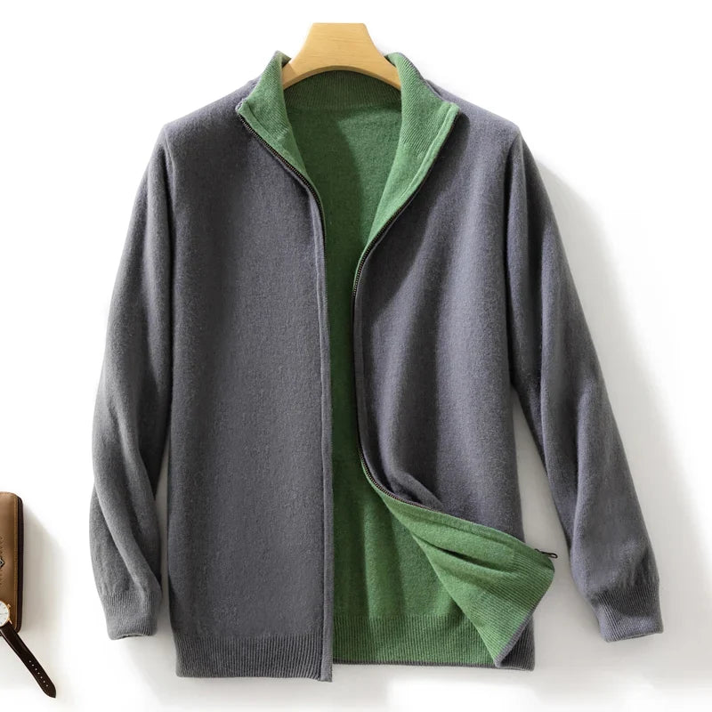 Men's Classic Merino Wool Sweater Crew Neck Regular Fit Everyday Layering