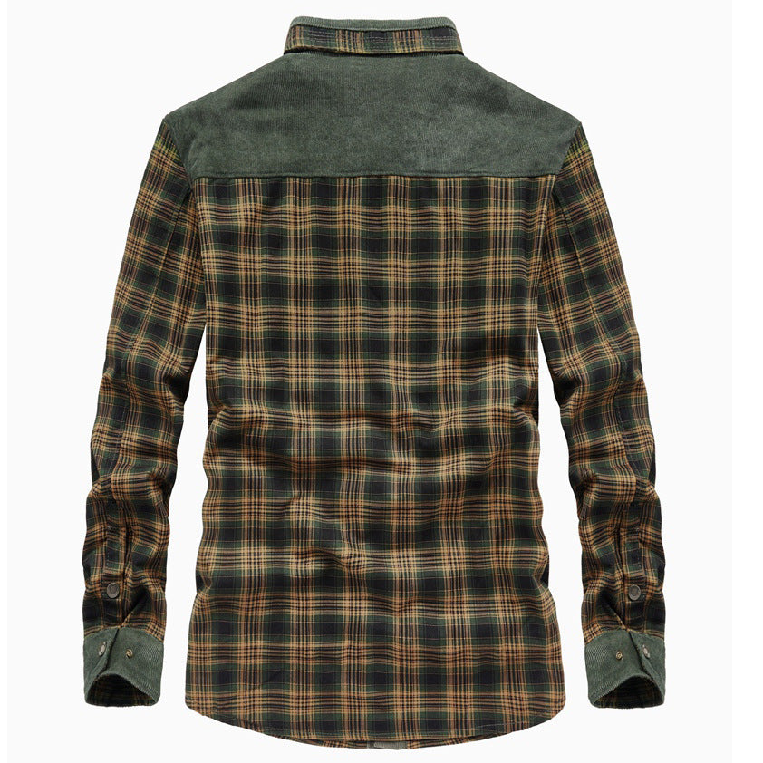 Men's Casual Button-Up Shirt Long Sleeve Collared Relaxed Fit Everyday Wear