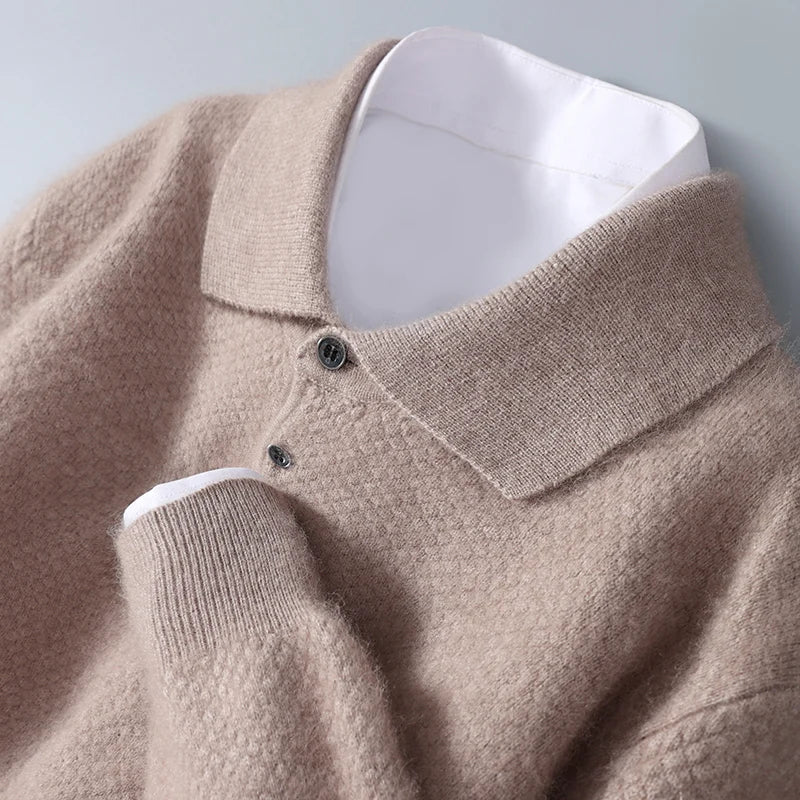 Men's Classic Cashmere Sweater Crew Neck Long Sleeve Timeless Everyday Wear